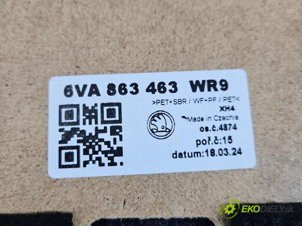 Skoda Fabia IV 2021- 1.0 TSI 116 HP manual 85 kW 999 cm3 5- koberec do auta kufra: 6VA863463