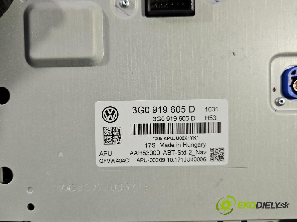 Vw Golf Sportsvan 1.4 TSI 125 HP manual 92 kW 1395 cm3 5- Radio originál 3G0919605D