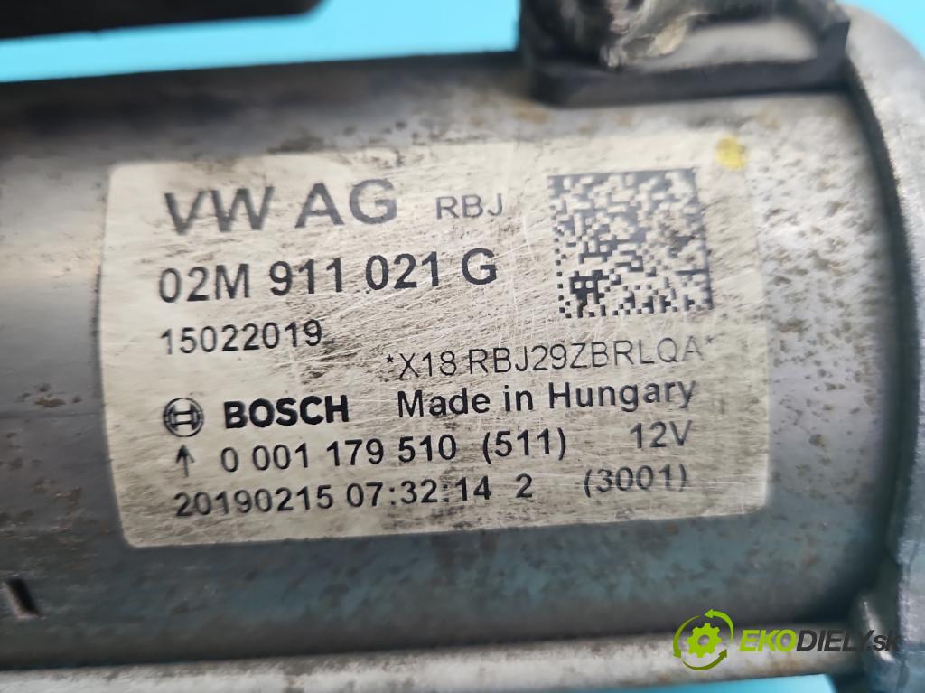 Skoda Citigo 2011-2019 1.0 MPI 75 hp manual 55 kW 999 cm3 5- startér: 02M911021G (Startér)