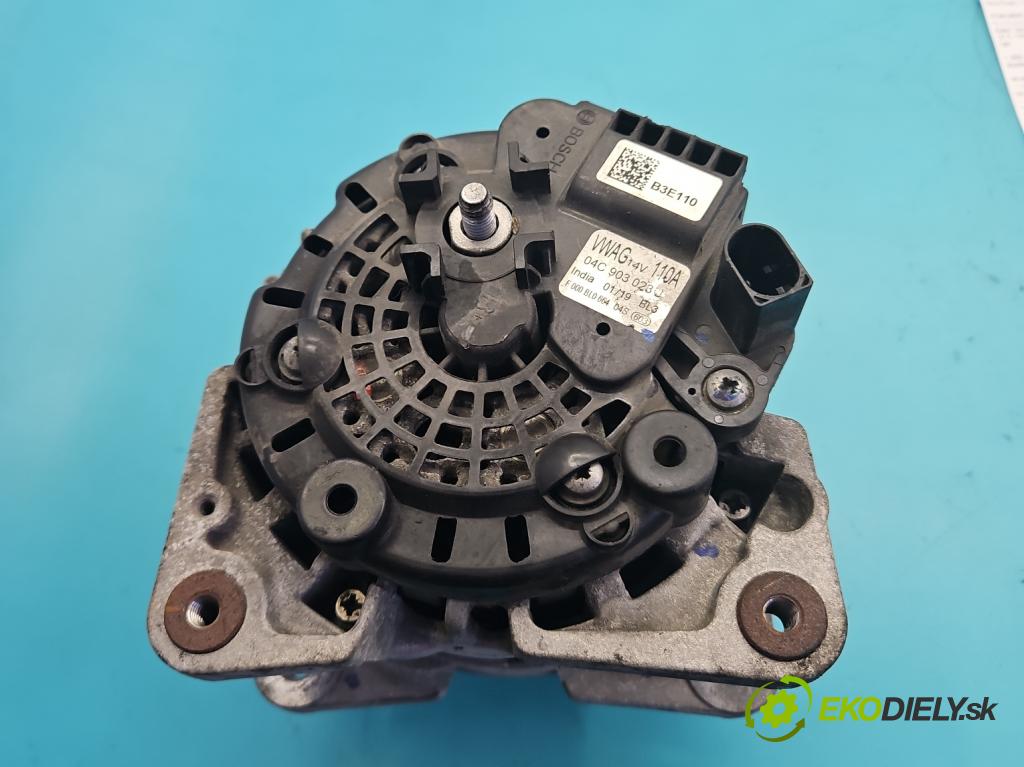Skoda Citigo 2011-2019 1.0 MPI 75 HP manual 55 kW 999 cm3 5- Alternator 04C903023J (Alternátor)