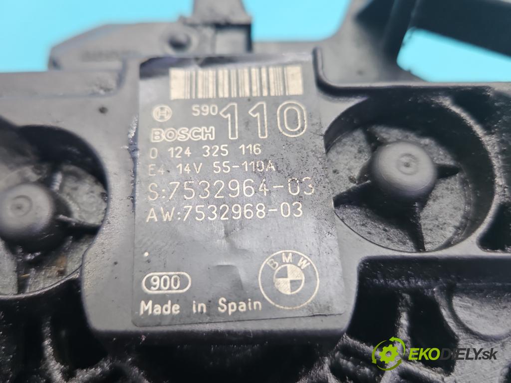 Bmw 1 E87 2004-2011 2.0 16V 129 hp manual 95 kW 1995 cm3 5- Alternator 0124325116 (Alternátor)