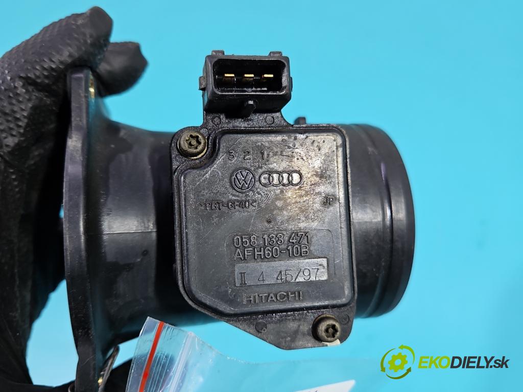 Audi A6 C5 1997-2004 1.8 20V 125 HP manual 92 kW 1781 cm3 4- průtokoměr: 058133471 (Váha vzduchu)