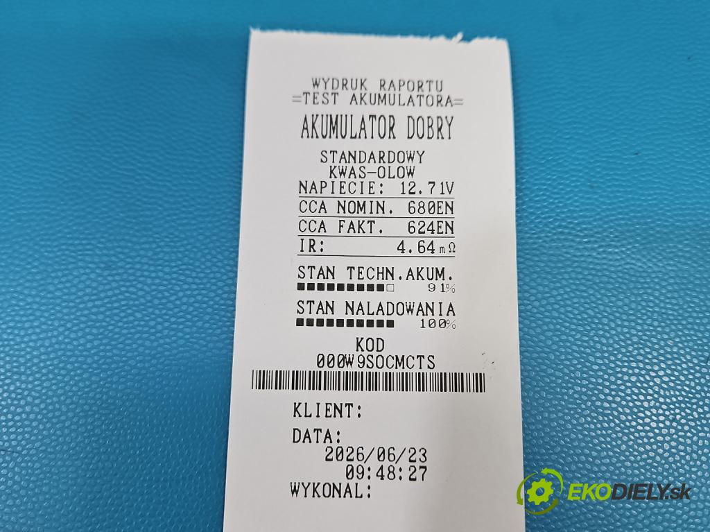 Skoda Citigo 2011-2019 1.0 MPI 75 HP manual 55 kW 999 cm3 5- Akumulator automobilovy