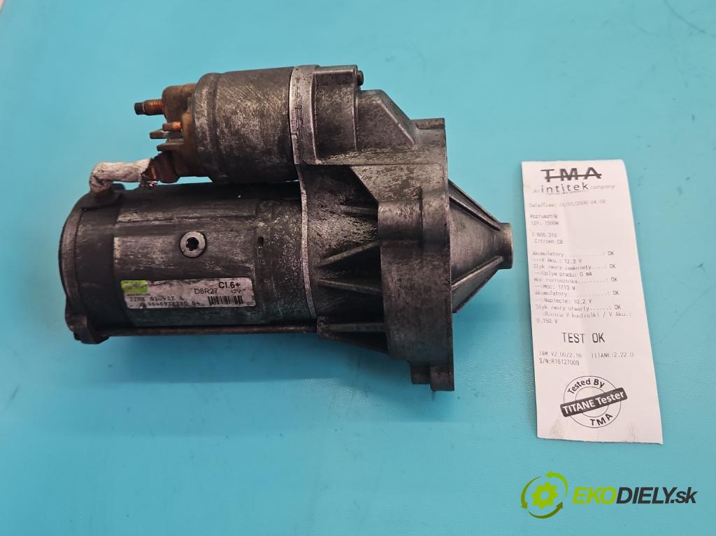 Citroen C8 2002-2014 2.0 hdi 120 HP manual 88 kW 1997 cm3 5- štartér 9646972280 (Štartér)