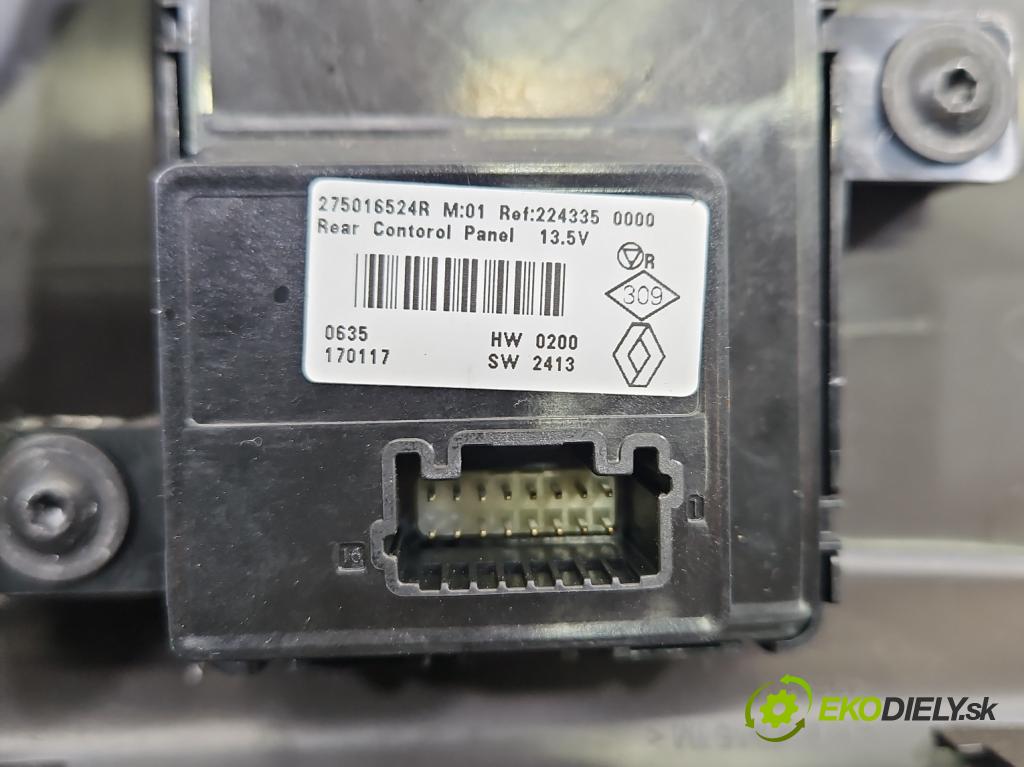 Renault Espace V 2014-2023 1.6 dci 160 hp automatic 118 kW 1598 cm3 5- palubní deska panel topení 275016524R