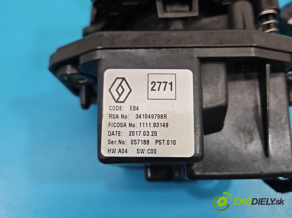 Renault Espace V 2014-2023 1.6 dci 160 hp automatic 118 kW 1598 cm3 5- kulisa změny stupňová 341049798R (Řadicí páka (kulisa) )