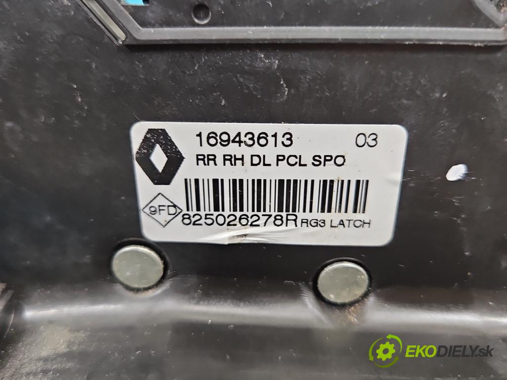 Renault Espace V 2014-2023 1.6 dci 160 hp automatic 118 kW 1598 cm3 5- zámek zadní pravý 825026278R