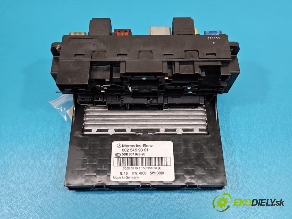 Mercedes C W203 2000-2007 2.0 kompressor 163 hp manual 120 kW 1998 cm3 3- řídící jednotka 0025459301
