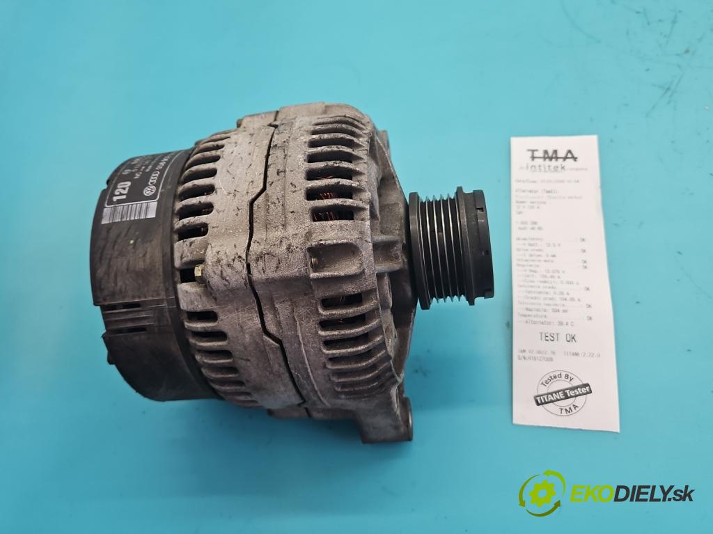 Audi A6 C5 1997-2004 1.8 20V 125 hp manual 92 kW 1781 cm3 4- Alternator 0123510045 (Alternátor)