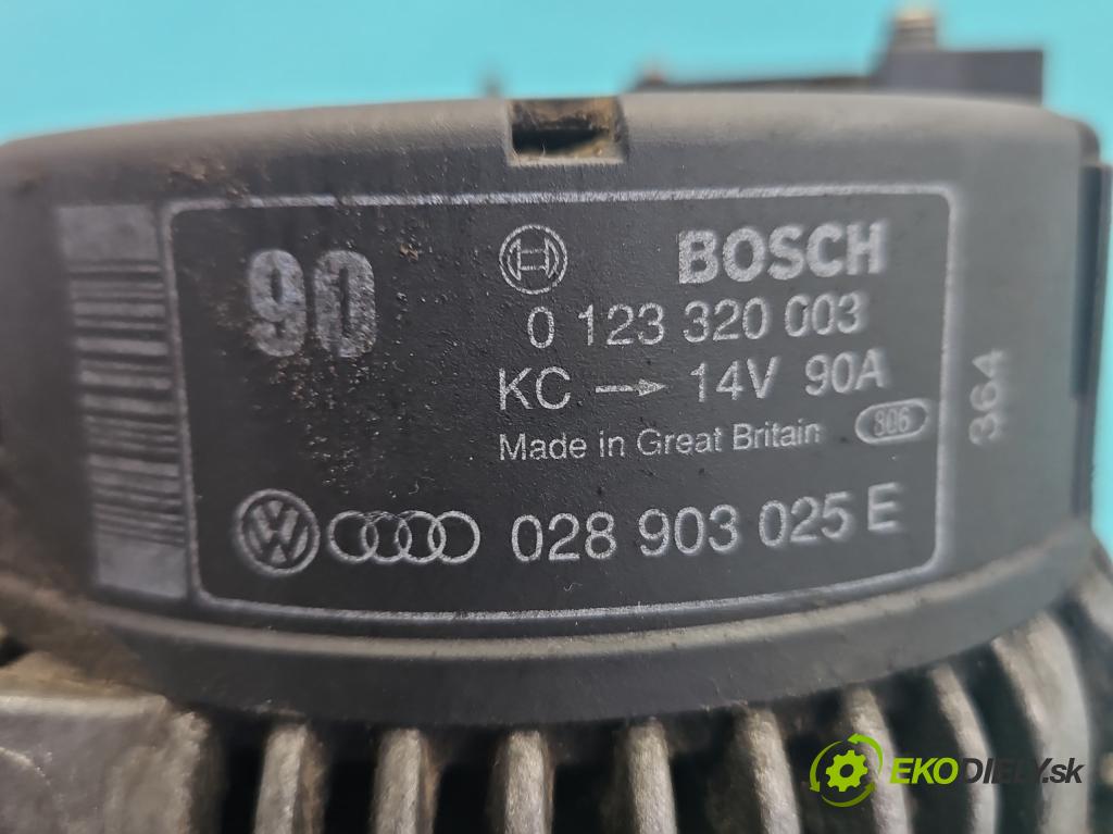 Audi 80 B4 1991-1994 1.9 tdi 90 hp manual 66 kW 1896 cm3 5- Alternator 028903025E (Alternátor)