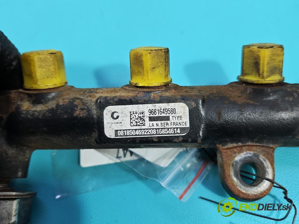 Citroen C8 2002-2014 2.0 hdi 120 HP manual 88 kW 1997 cm3 5- lišta vstrekovacia 9681649580 (Vstrekovacia lišta)