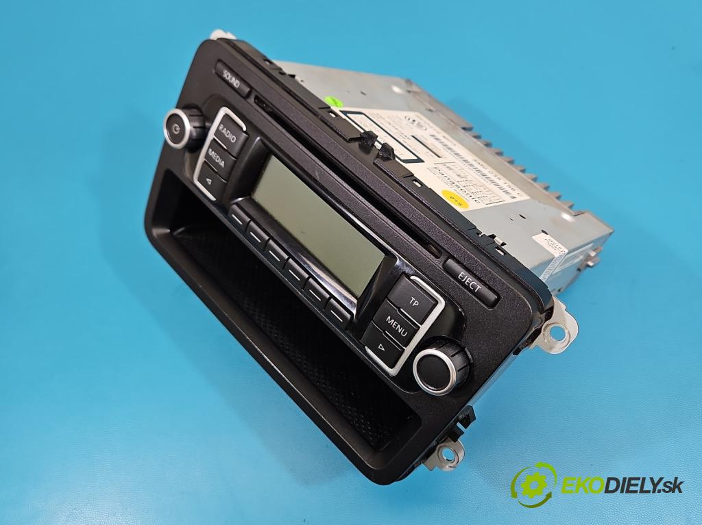Vw Polo V 6R 2009-2017 1.4 16V 86 HP manual 63 kW 1390 cm3 5- Radio originál 5M0035156C
