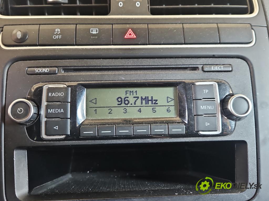 Vw Polo V 6R 2009-2017 1.4 16V 86 HP manual 63 kW 1390 cm3 5- Radio originál 5M0035156C