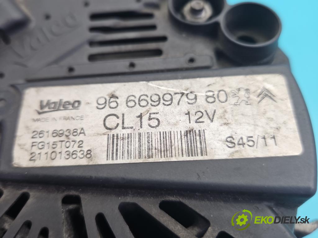 Citroen C4 Grand picasso I 2006-2013 1.6 T 156 hp automatic 115 kW 1598 cm3 5- Alternator 9666997980 (Alternátor)