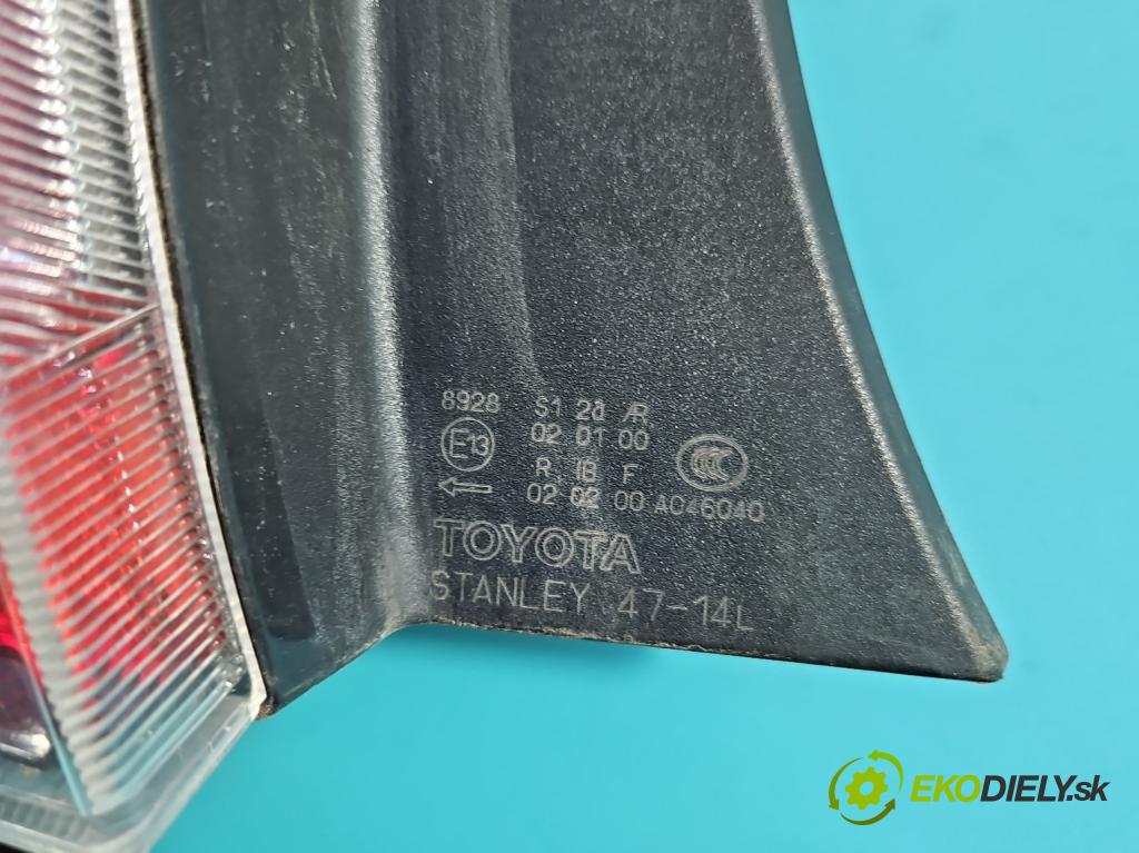 Toyota Prius II XW20 2003-2009 1.5 16V 77 hp automatic 57 kW 1497 cm3 5- světlo zadní levé blatník: 47-14L