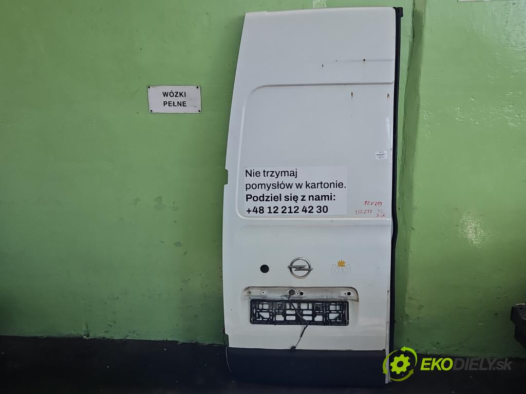 Opel Movano III 2010-2022 2.3 cdti 145 hp manual 107 kW 2299 cm3 5- dveře zadní levé  (Klika dveří ostatní)