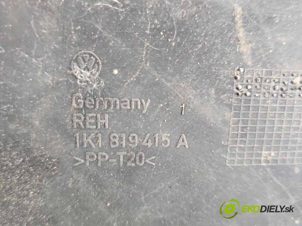Vw Golf V 2003-2009 1.4 16V 80 hp manual 59 kW 1390 cm3 5- torpédo 1K1819415A (Plast pod čelním sklem)