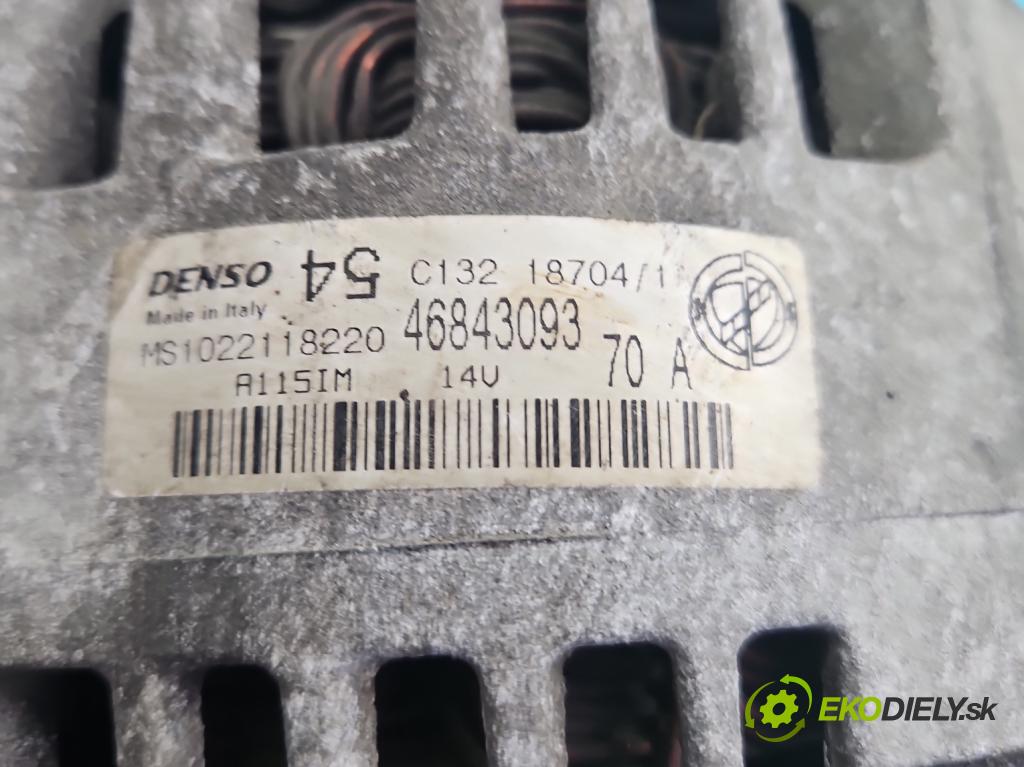 Fiat Panda II 2003-2012 1.1 8V 54 HP manual 40 kW 1108 cm3 5- Alternator 46843093 (Alternátor)