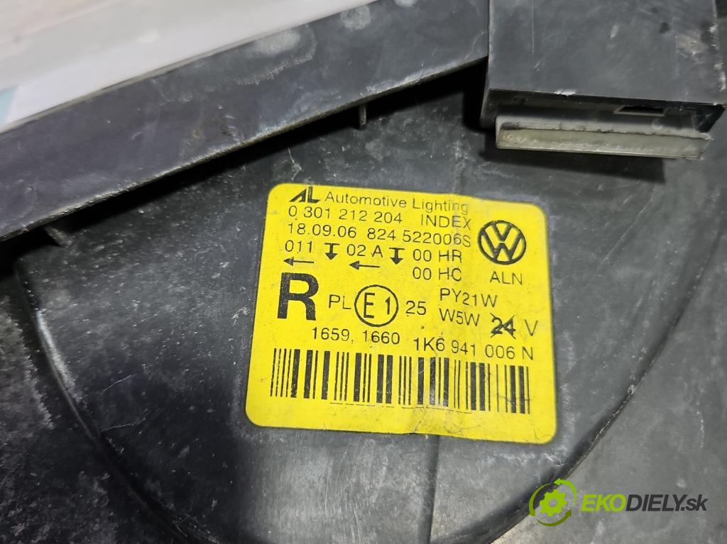 Vw Golf V 2003-2009 1.4 16V 80 hp manual 59 kW 1390 cm3 5- světlo pravý 1K6941006N (Pravé přední světlo)