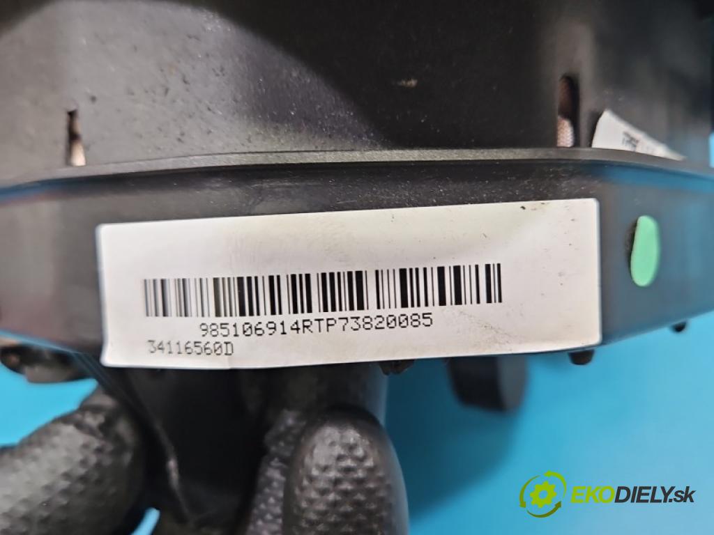 Opel Movano III 2010-2022 2.3 cdti 145 HP manual 107 kW 2299 cm3 5- airbag vzduch: Řidiči: 34116563B (Airbag)