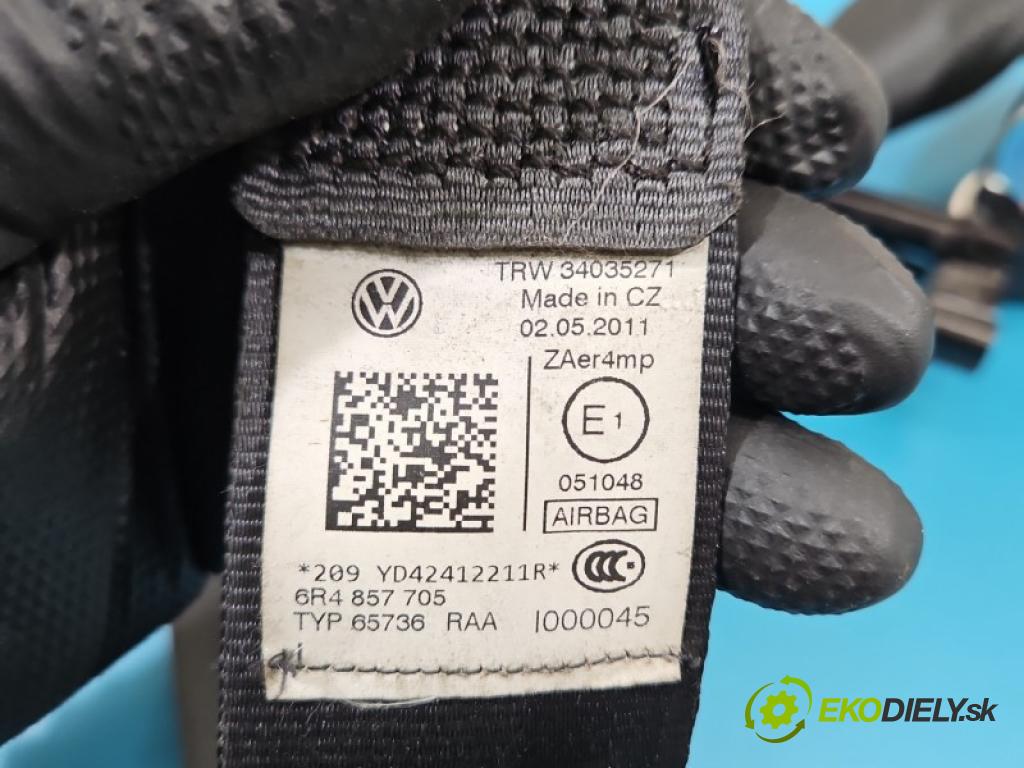 Vw Polo V 6R 2009-2017 1.4 16V 86 hp manual 63 kW 1390 cm3 5- stěna bezpečnost přední levý 6R4857705