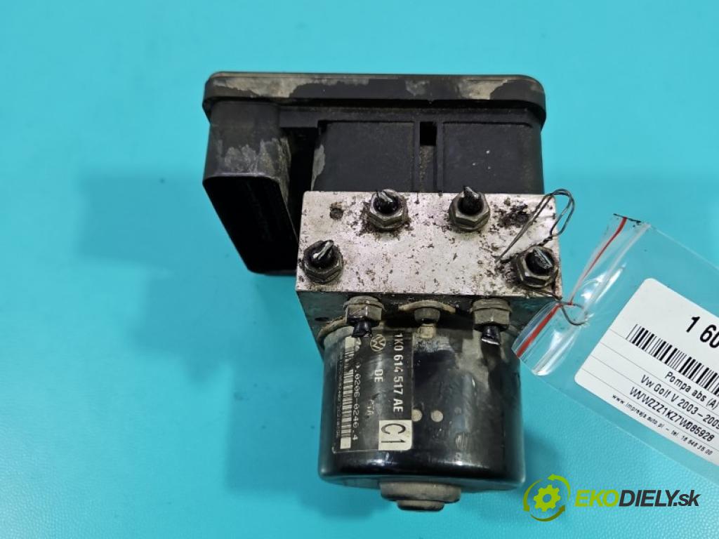 Vw Golf V 2003-2009 1.4 16V 80 hp manual 59 kW 1390 cm3 5- čerpadlo abs 1K0907379AC (Pumpa ABS)