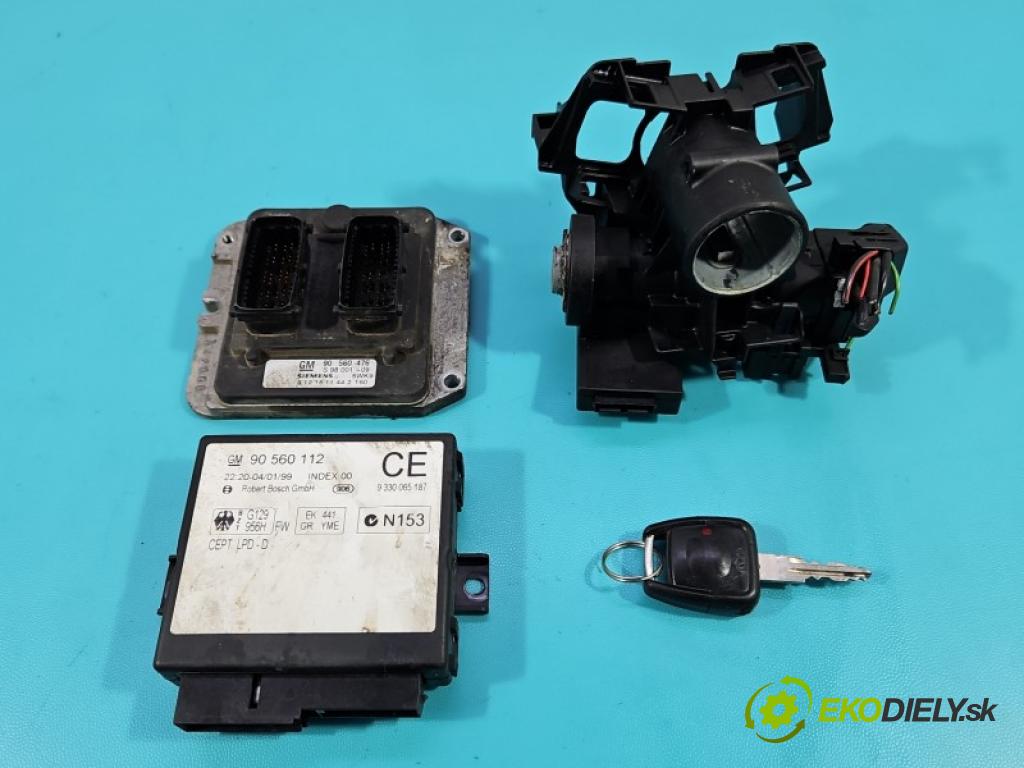 Opel Astra II 1998-2009 1.8 16V 116 hp manual 85 kW 1796 cm3 4- řídící jednotka motoru 90560476