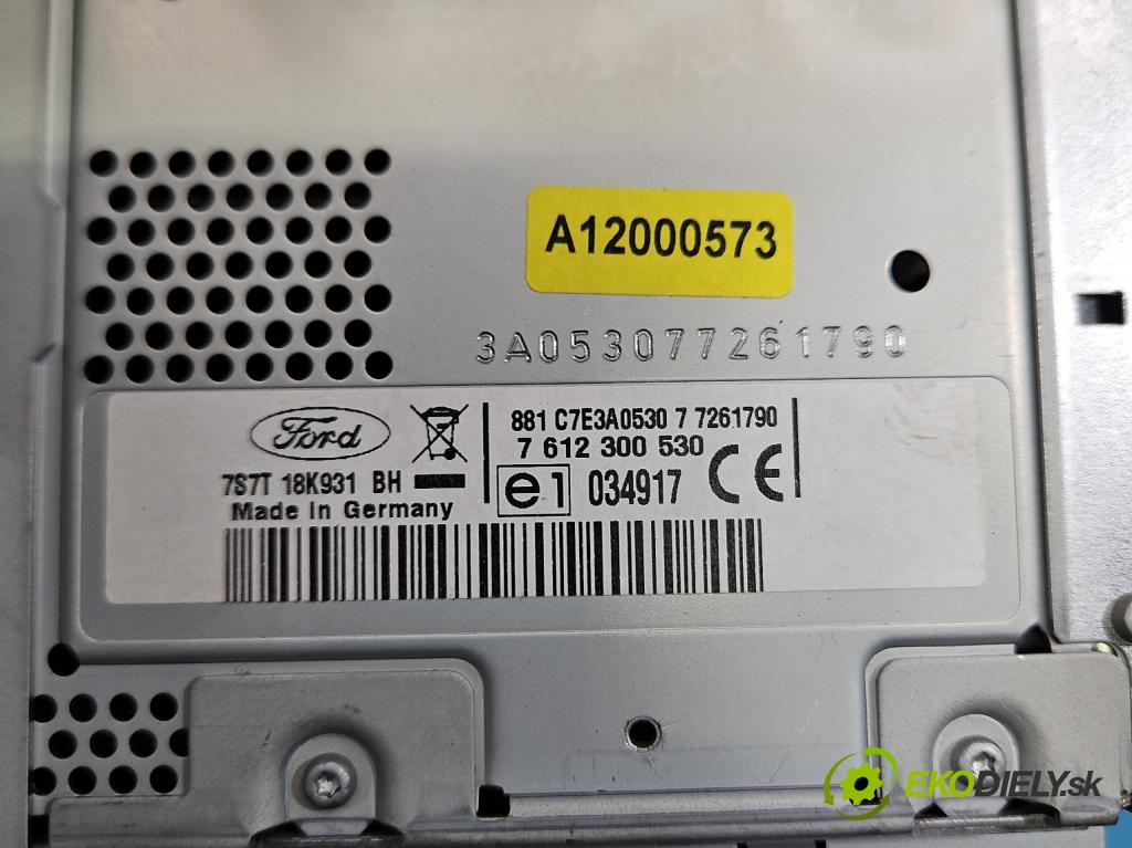 Ford Mondeo Mk4 2007-2014 2.0 tdci 131 HP automatic 96 kW 1997 cm3 5- Radio originál 7S7T-18K931-BH