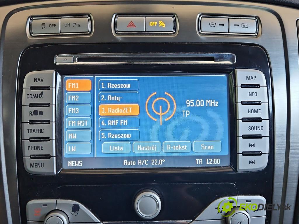 Ford Mondeo Mk4 2007-2014 2.0 tdci 131 HP automatic 96 kW 1997 cm3 5- Radio originál 7S7T-18K931-BH