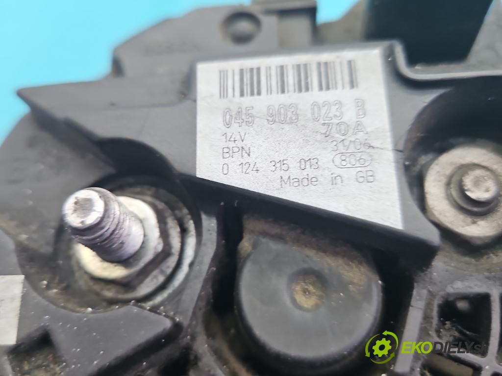 Seat Toledo II 1998-2004 1.9 tdi 110 HP manual 81 kW 1896 cm3 4- Alternator 045903023B (Alternátor)