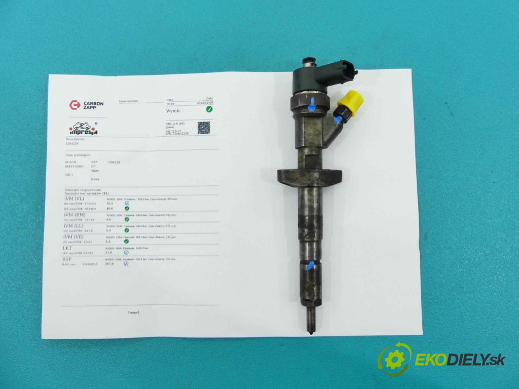 Renault Master II 1998-2010 2.2 dci 90 HP manual 66 kW 2188 cm3 5- vstrek diesel: 0445110063