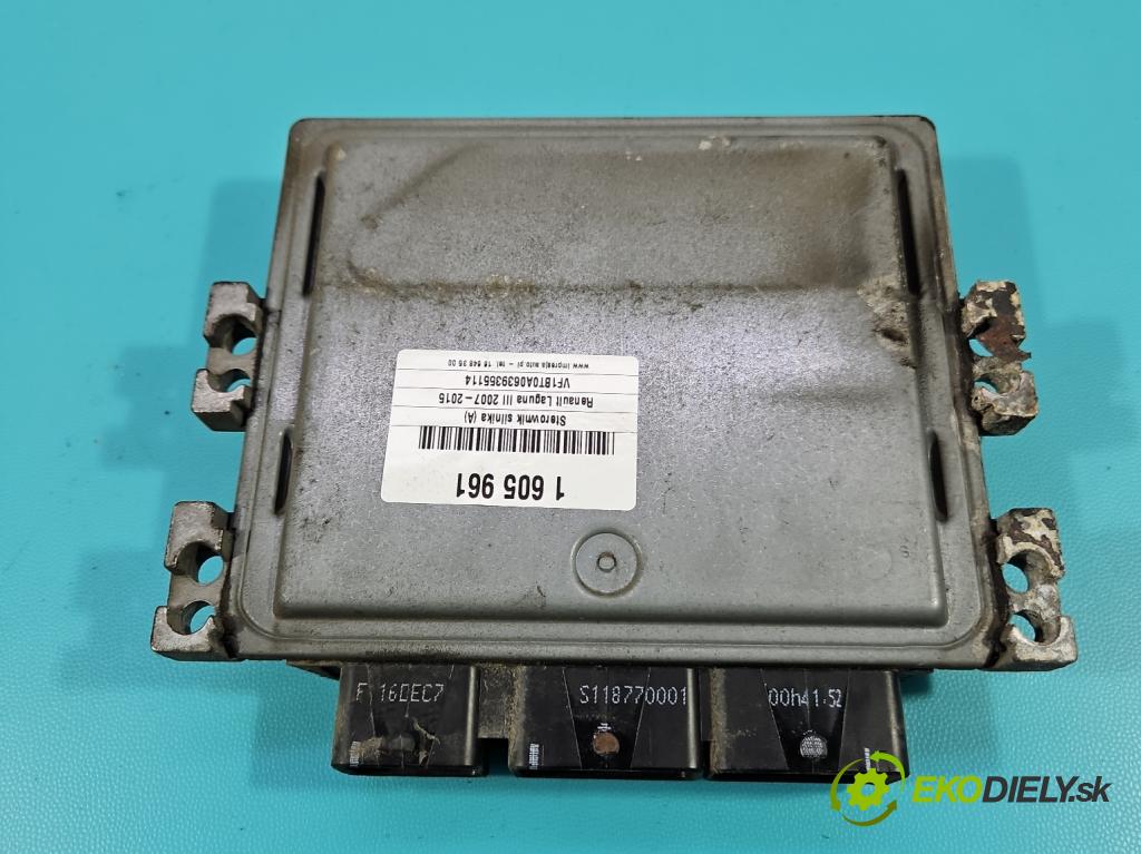 Renault Laguna III 2007-2015 1.5 dci 110 HP manual 81 kW 1461 cm3 5- riadiaca jednotka motora 8200882381