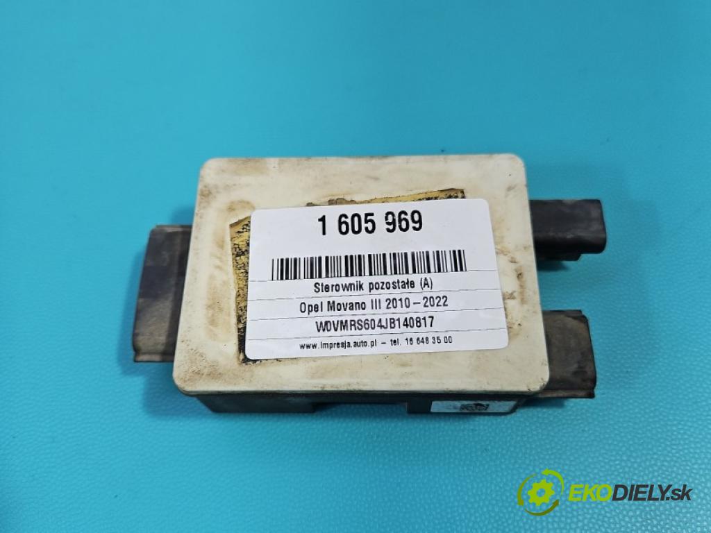 Opel Movano III 2010-2022 2.3 cdti 145 hp manual 107 kW 2299 cm3 5- řídící jednotka 0261100001