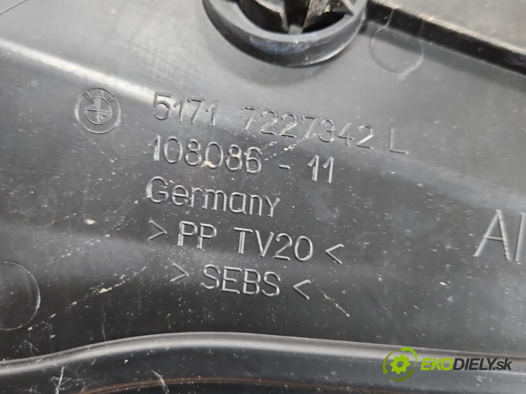 Bmw 6 F06 Gran Coupe 2011-2019 3.0 24V 320KM automatic 235 kW 2979 cm3 4- torpédo 7227342L (Plast pod čelním sklem)