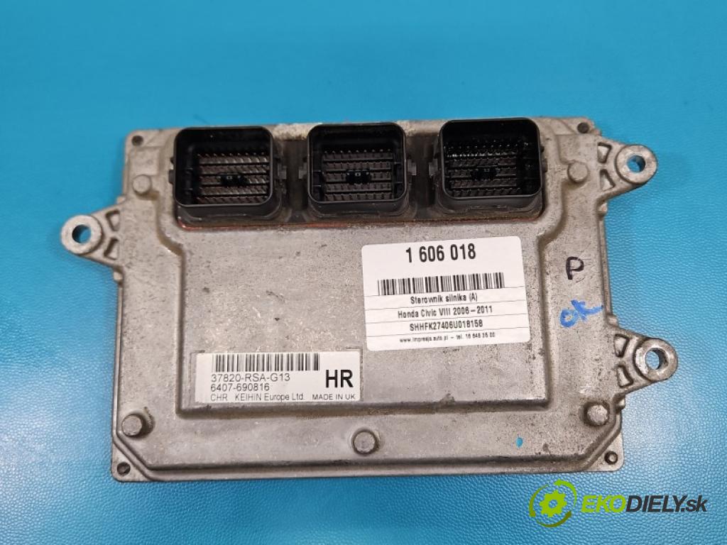 Honda Civic VIII 2006-2011 1.8 16V 140 hp manual 103 kW 1799 cm3 5- řídící jednotka motoru 37820-RSA-G13