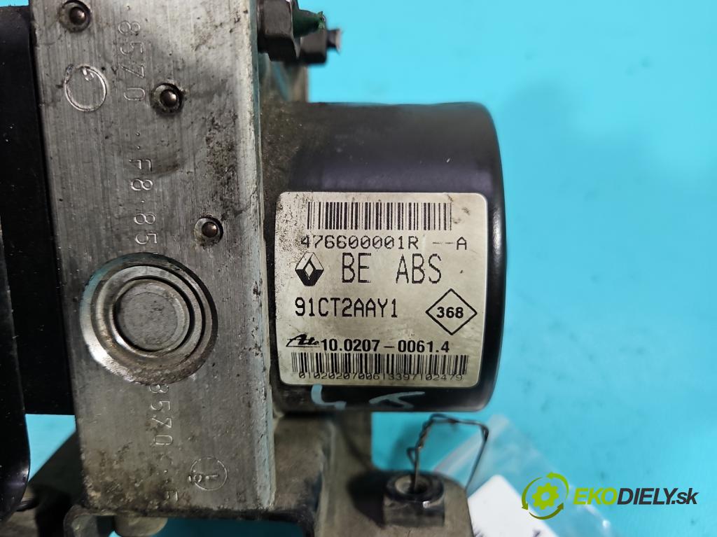 Renault Laguna III 2007-2015 1.5 dci 110 HP manual 81 kW 1461 cm3 5- čerpadlo abs 100207-00614 (Pumpa ABS)