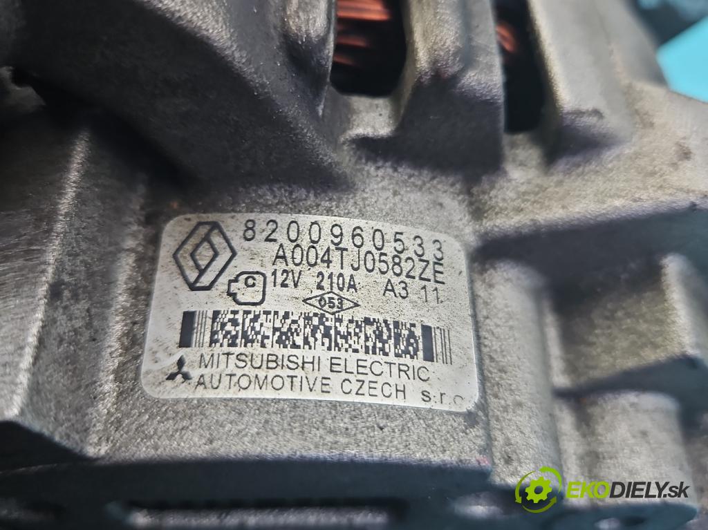 Renault Laguna III 2007-2015 1.5 dci 110 hp manual 81 kW 1461 cm3 5- Alternator 8200960533 (Alternátor)