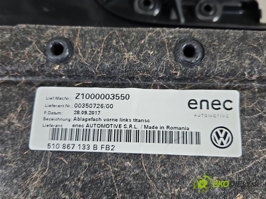 Vw Golf Sportsvan 1.4 TSI 125 HP manual 92 kW 1395 cm3 5- Čalounictví: dvere predné ľavé 510868481A
