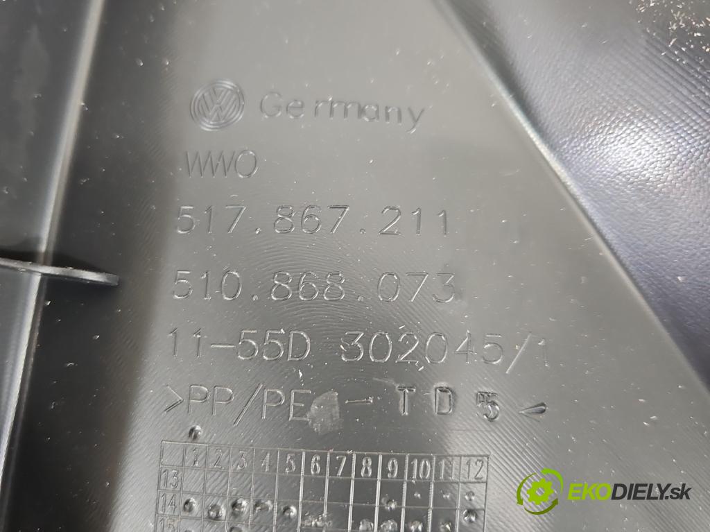 Vw Golf Sportsvan 1.4 TSI 125 HP manual 92 kW 1395 cm3 5- Čalounictví: dvere zadné ľavé 517867211