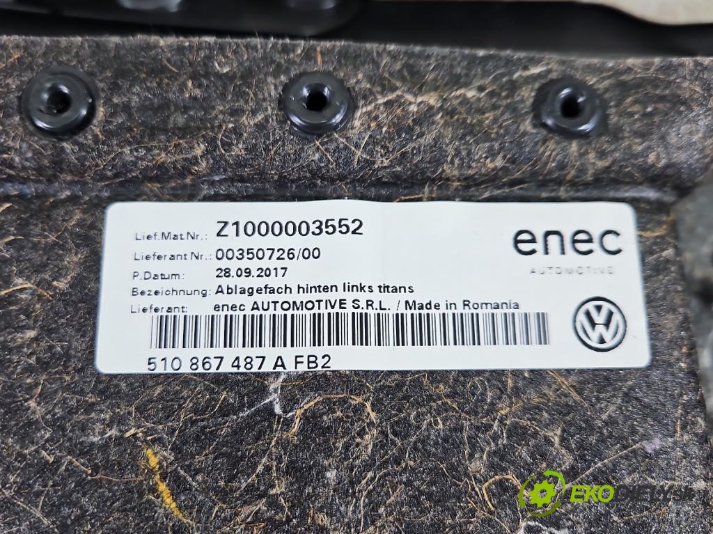 Vw Golf Sportsvan 1.4 TSI 125 HP manual 92 kW 1395 cm3 5- Čalounictví: dvere zadné ľavé 517867211