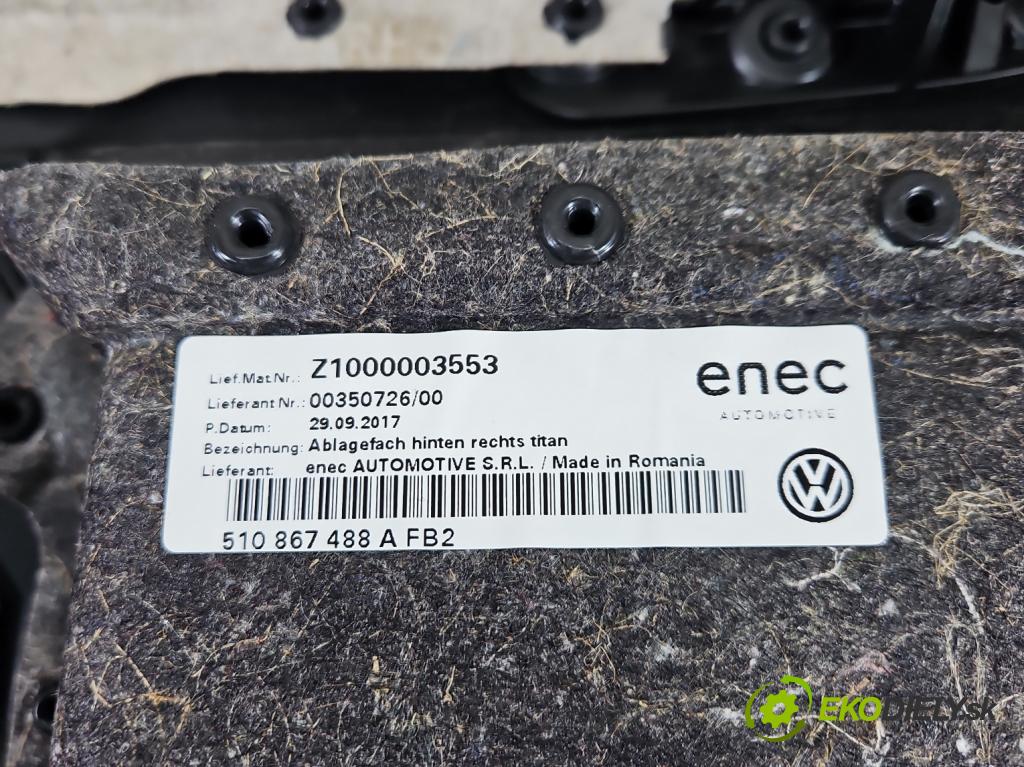 Vw Golf Sportsvan 1.4 TSI 125 HP manual 92 kW 1395 cm3 5- Čalounictví: dvere zadné pravé 517867212