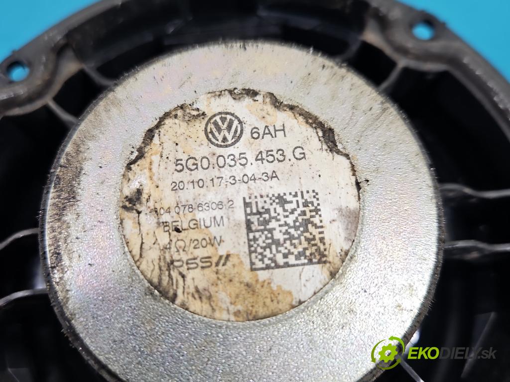 Vw Golf Sportsvan 1.4 TSI 125 hp manual 92 kW 1395 cm3 5- reproduktory komplet 5G0035453G