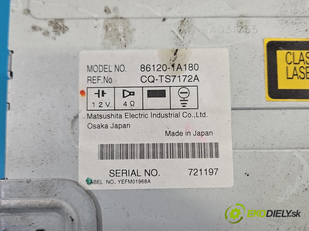 Toyota Corolla E12 2001-2009 2.0 D4D 90 HP manual 66 kW 1995 cm3 5- Radio originál 86120-1A180