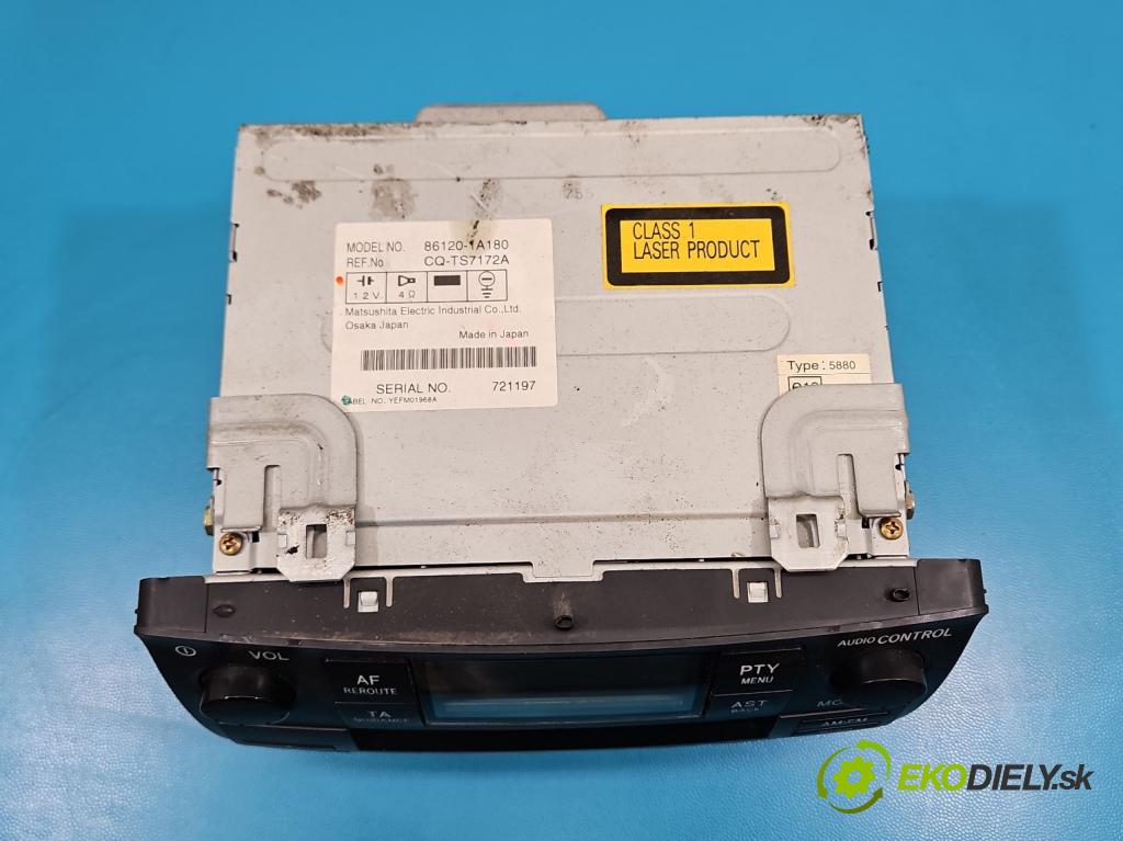 Toyota Corolla E12 2001-2009 2.0 D4D 90 HP manual 66 kW 1995 cm3 5- Radio originál 86120-1A180