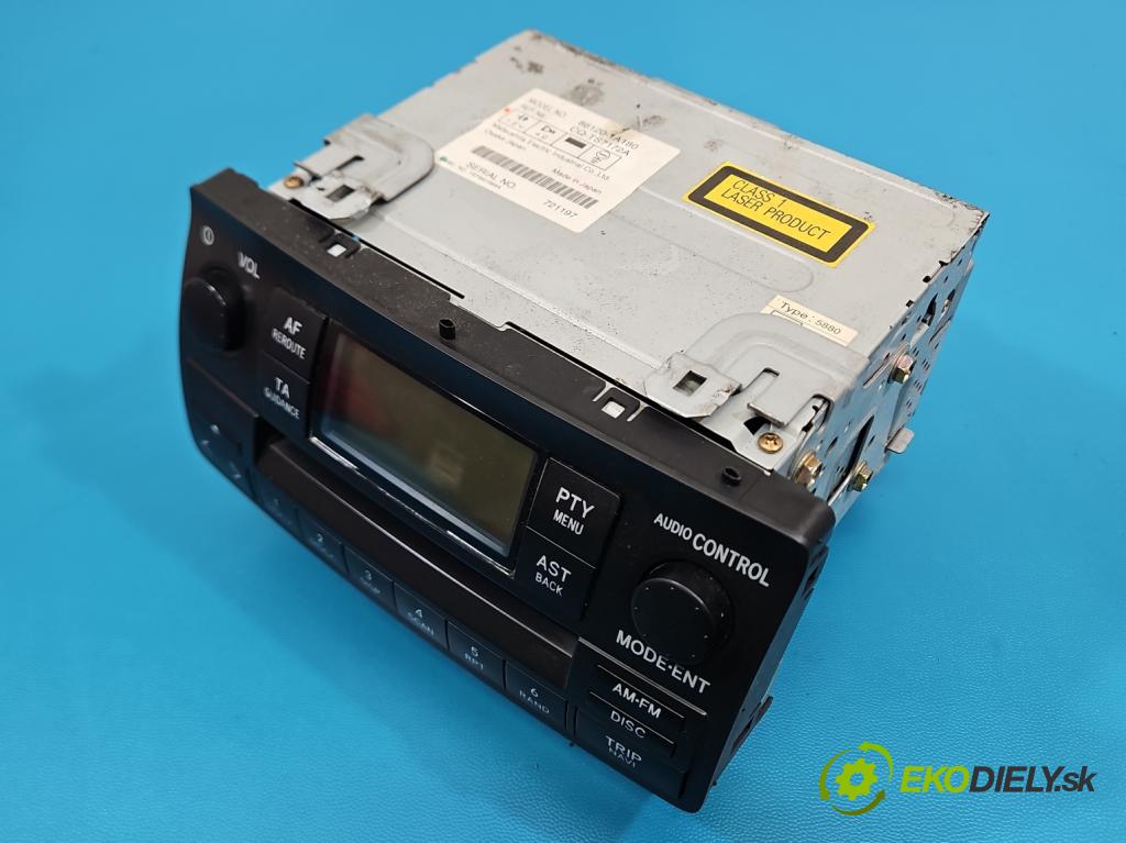 Toyota Corolla E12 2001-2009 2.0 D4D 90 HP manual 66 kW 1995 cm3 5- Radio originál 86120-1A180