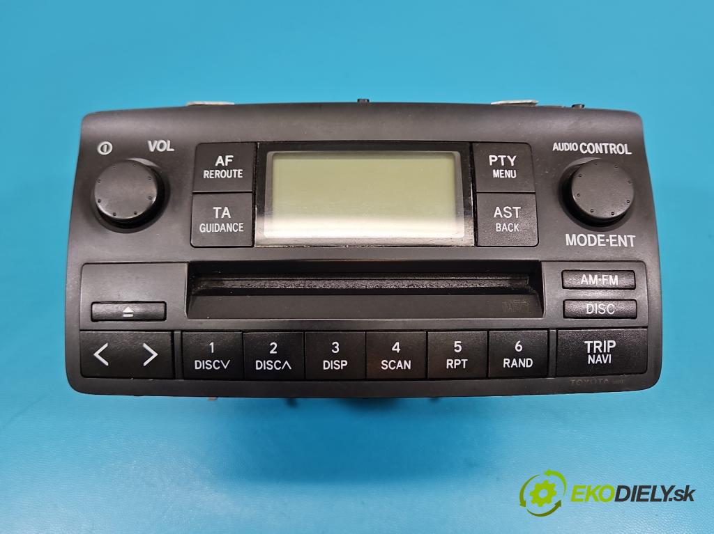 Toyota Corolla E12 2001-2009 2.0 D4D 90 HP manual 66 kW 1995 cm3 5- Radio originál 86120-1A180