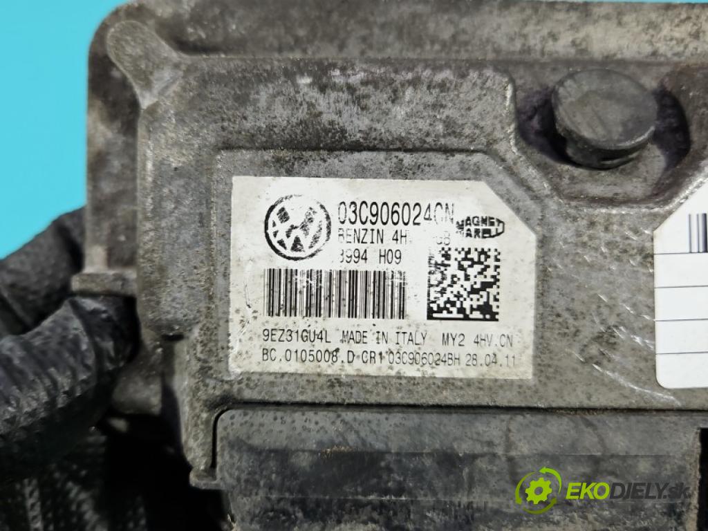 Vw Polo V 6R 2009-2017 1.4 16V 86 hp manual 63 kW 1390 cm3 5- řídící jednotka motoru 03C906024CN