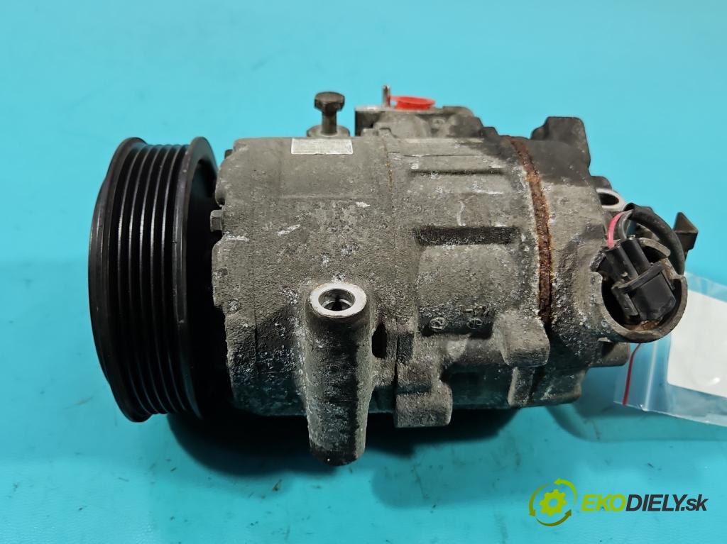 Vw Polo V 6R 2009-2017 1.4 16V 86 HP manual 63 kW 1390 cm3 5- Kompresor: klimatizácie 6Q0820808F (Kompresor klimatizácie)