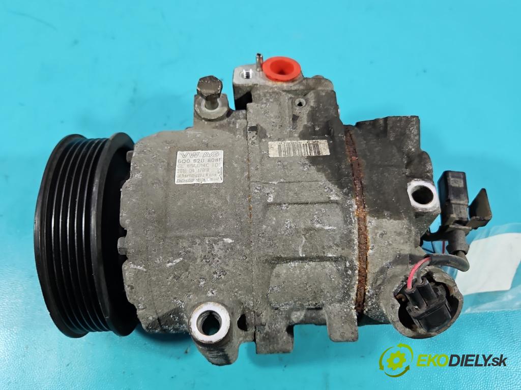 Vw Polo V 6R 2009-2017 1.4 16V 86 HP manual 63 kW 1390 cm3 5- Kompresor: klimatizácie 6Q0820808F (Kompresor klimatizácie)