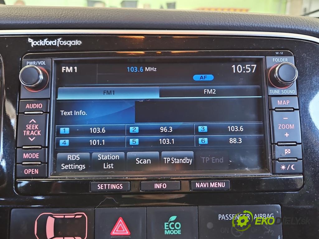 Mitsubishi Outlander III 2012-2022 2.0 16V 150 HP automatic 110 kW 1998 cm3 5- Radio originál 8750A374